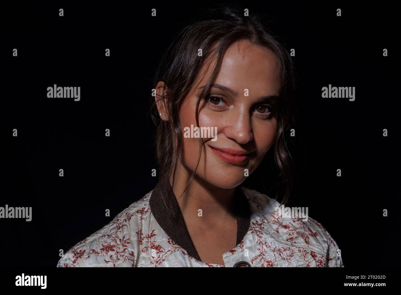 Alicia Vikander attends the Louis Vuitton Womenswear Spring/Summer 2021  show as part of Paris Fashion Week on October 06, 2020 in Paris,  France.Photo by David Niviere / ABACAPRESS.COM Stock Photo - Alamy