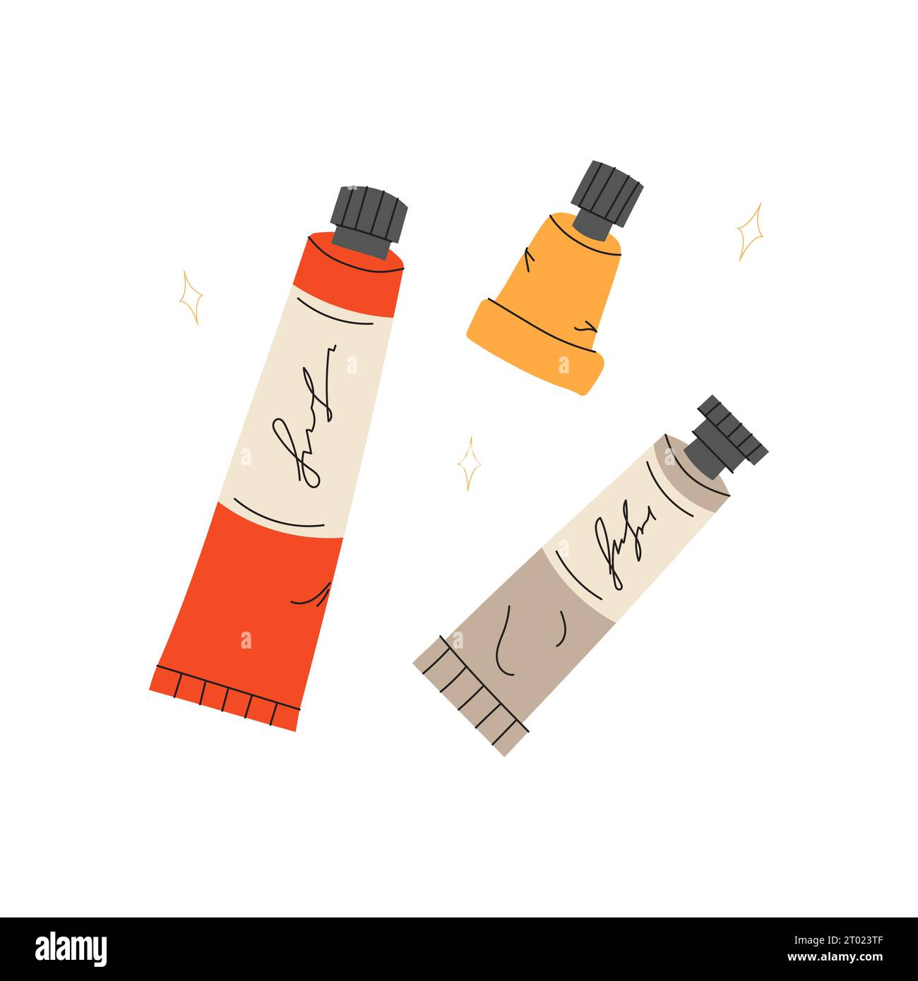 A set of paints in bright colorful tubes Stock Vector Image & Art - Alamy
