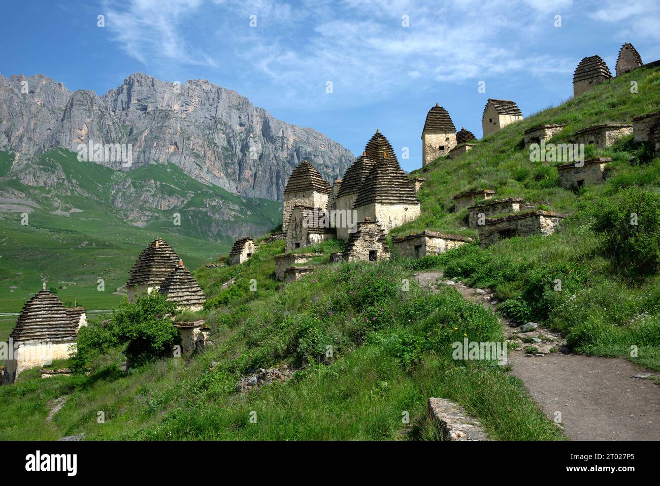 Ancient crypts, Dargavs. North Ossetia-Alania, Russia Stock Photo - Alamy