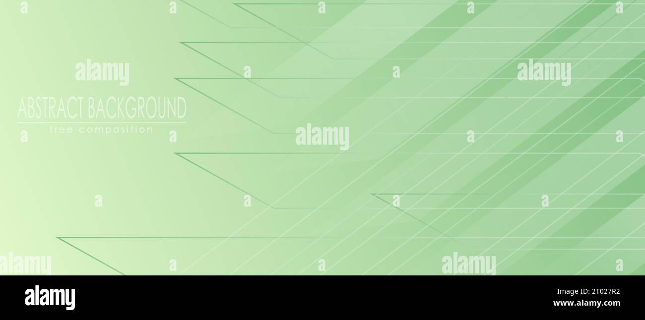Green gradient abstract background with arbitrary geometric shapes ...