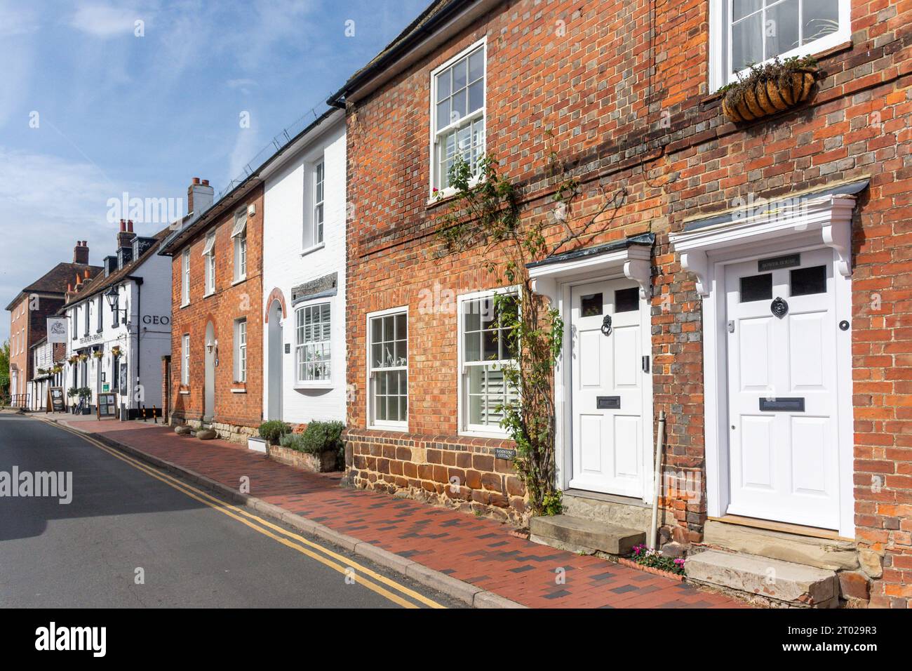 Period houses, High Street, Wrotham, Kent, England, United Kingdom