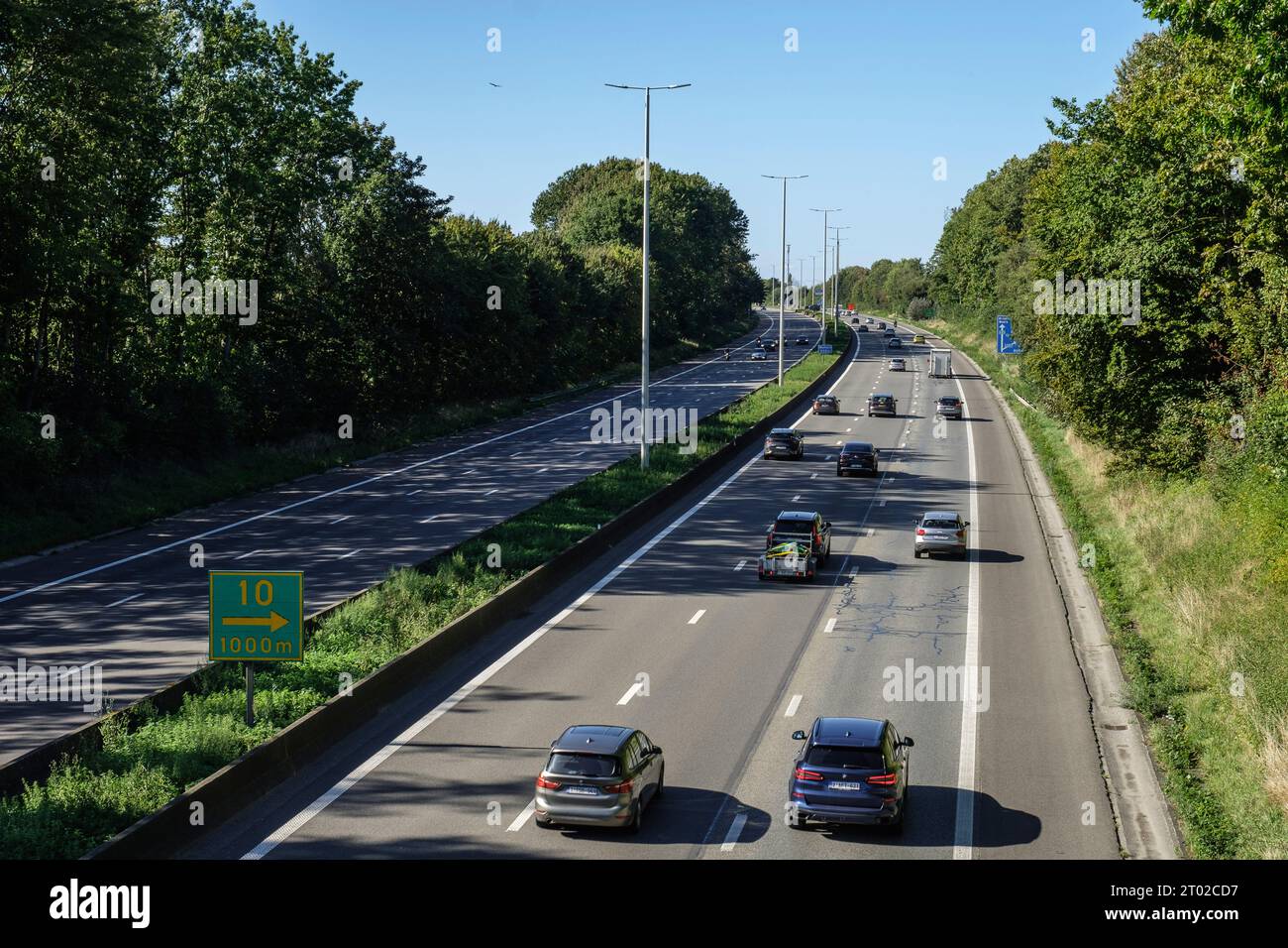 Highway E411 arriving in Brussels Autoroute E411, entree dans Bruxelles
