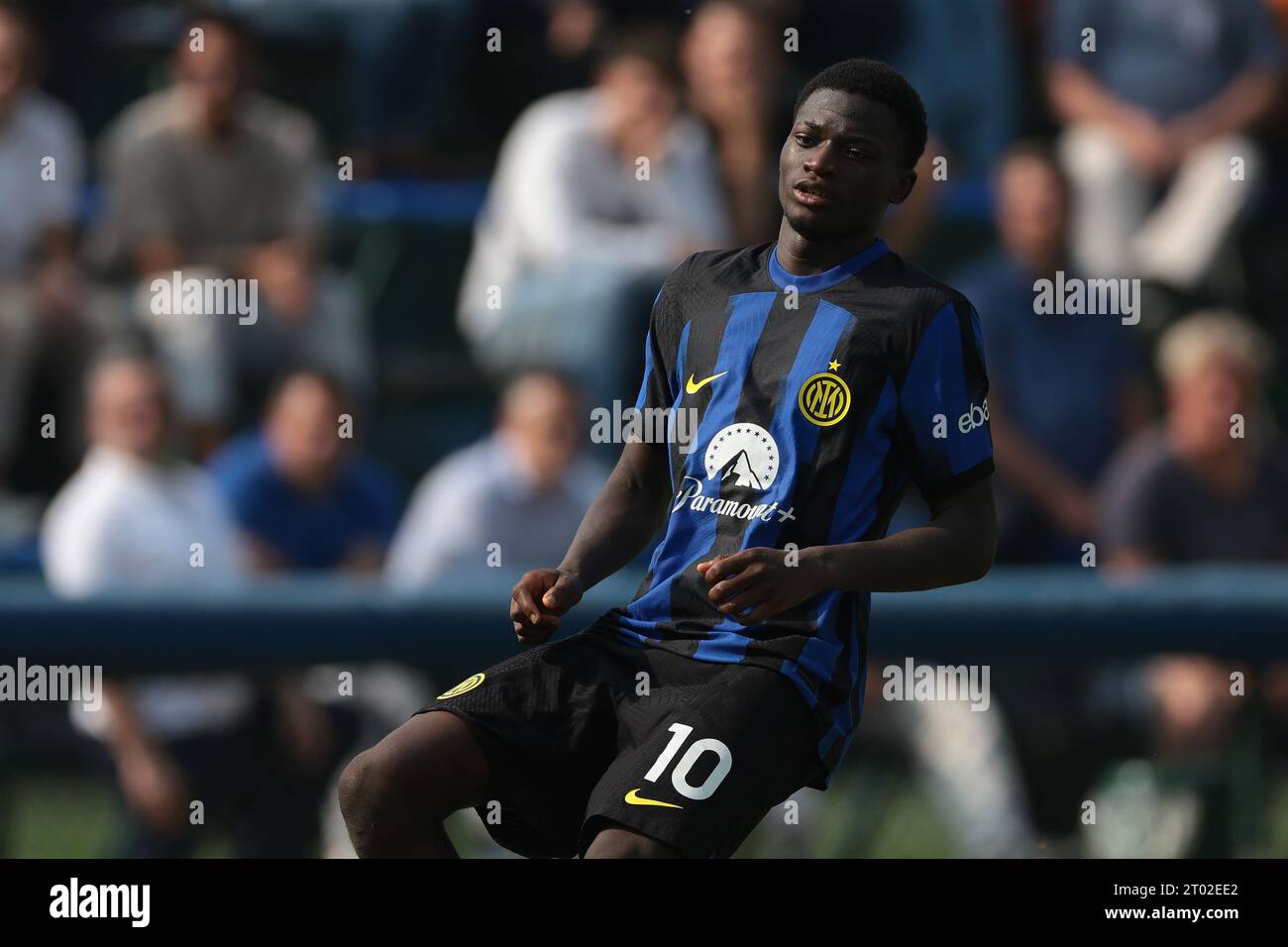 Milan, Italy. 3rd Oct, 2023. Isiaka Kamate of Internazionale during the UEFA Youth League match at Giacinto Facchetti Youth Development Centre, Milan. Picture credit should read: Jonathan Moscrop/Sportimage Credit: Sportimage Ltd/Alamy Live News Stock Photo