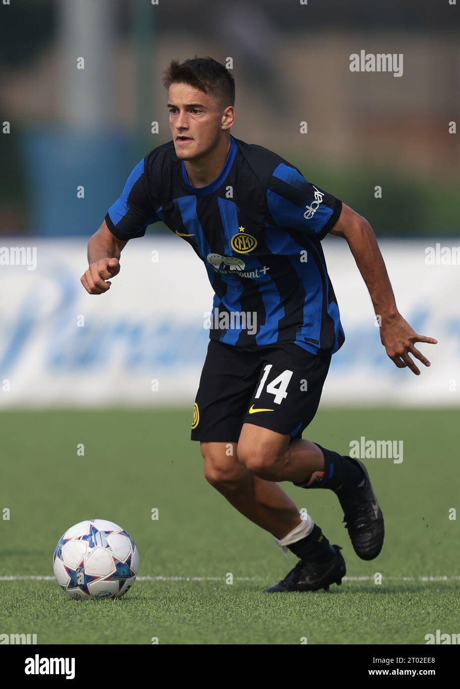 Milan, Italy. 3rd Oct, 2023. Thomas Berenbruch of Internazionale during the UEFA Youth League match at Giacinto Facchetti Youth Development Centre, Milan. Picture credit should read: Jonathan Moscrop/Sportimage Credit: Sportimage Ltd/Alamy Live News Stock Photo