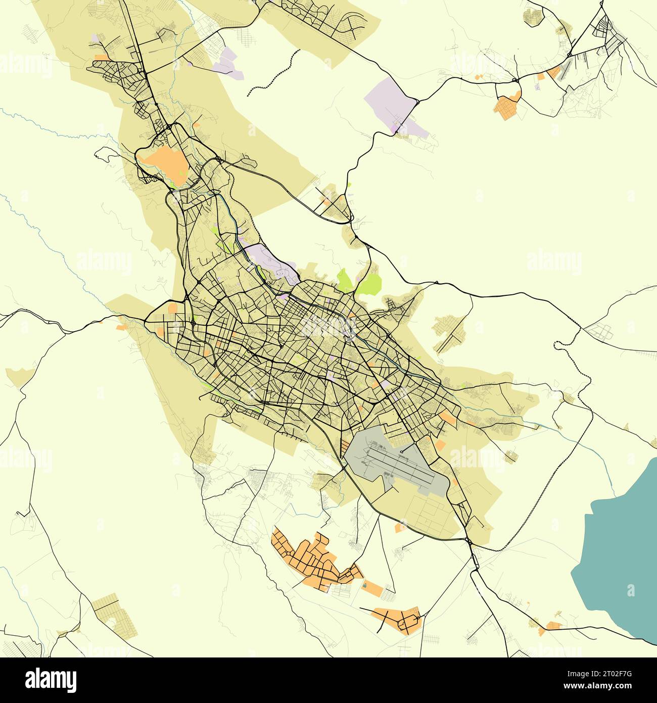 Map of Shiraz, Fars Province, Iran Stock Vector Image & Art - Alamy