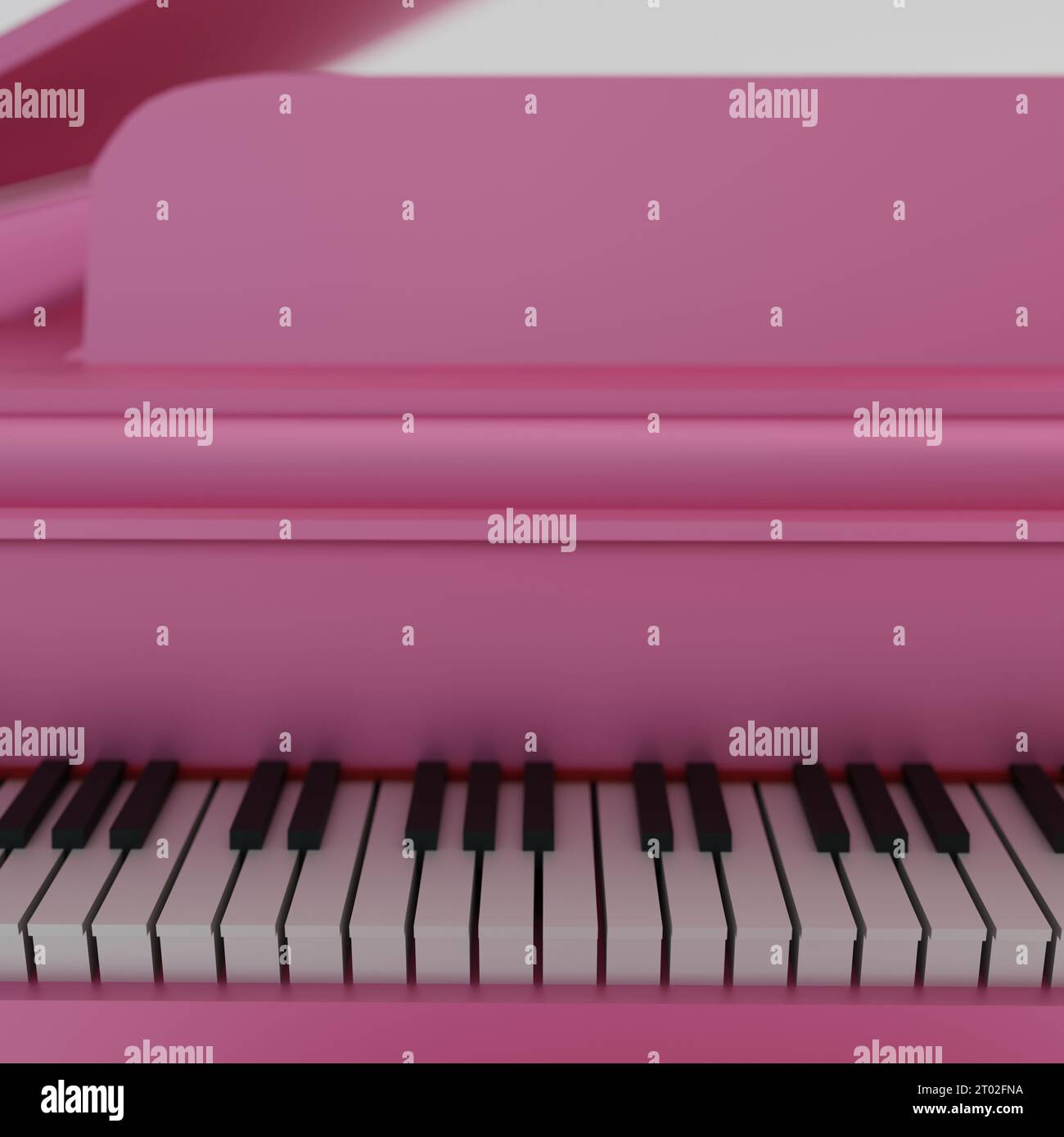 pink grand piano isolated on white background 3d illustration Stock ...