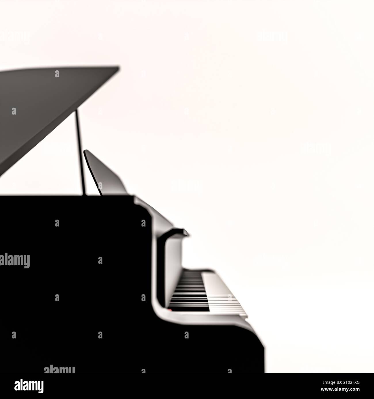 grand piano isolated on white background 3d illustration Stock Photo ...