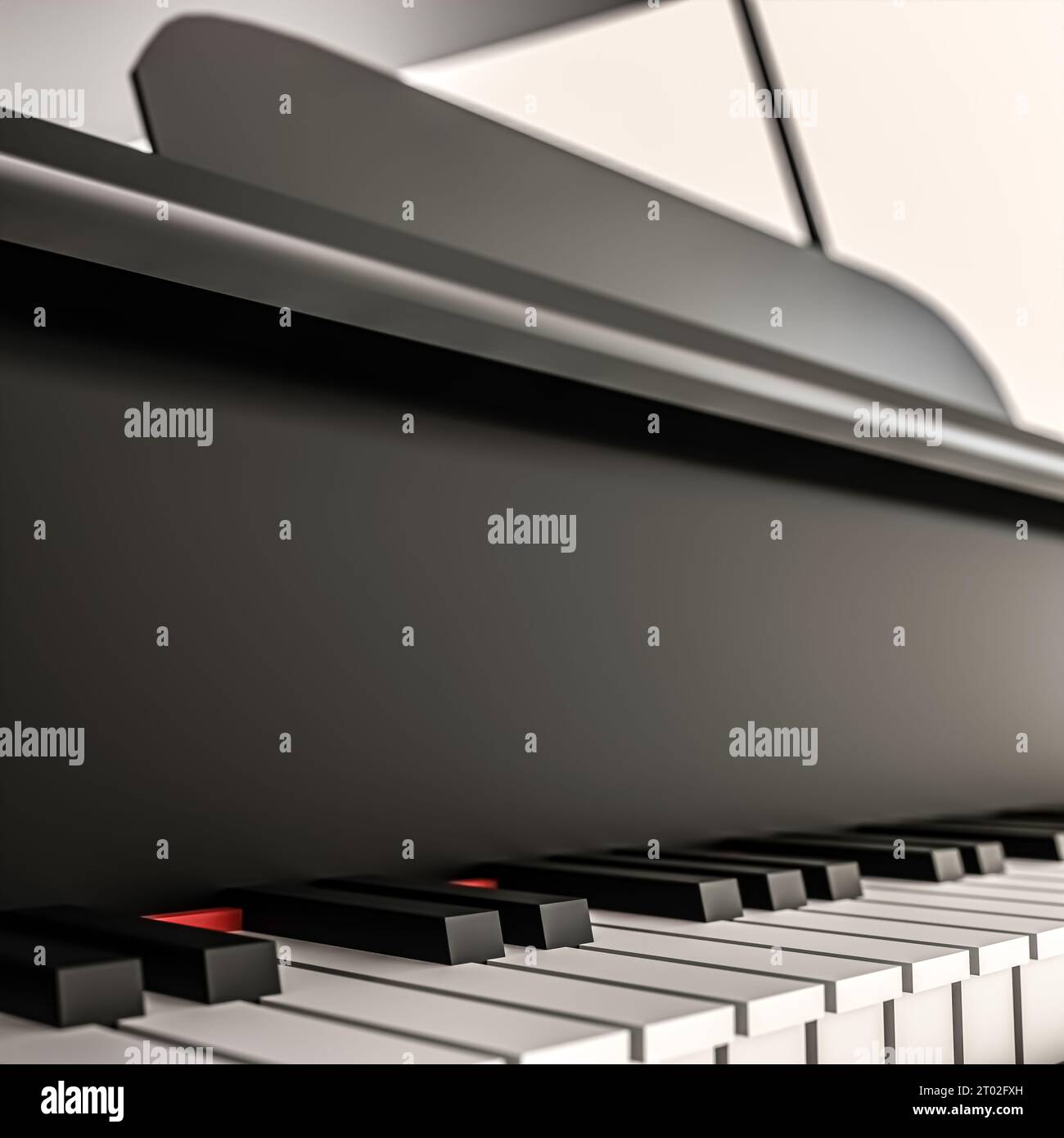grand piano isolated on white background 3d illustration Stock Photo ...
