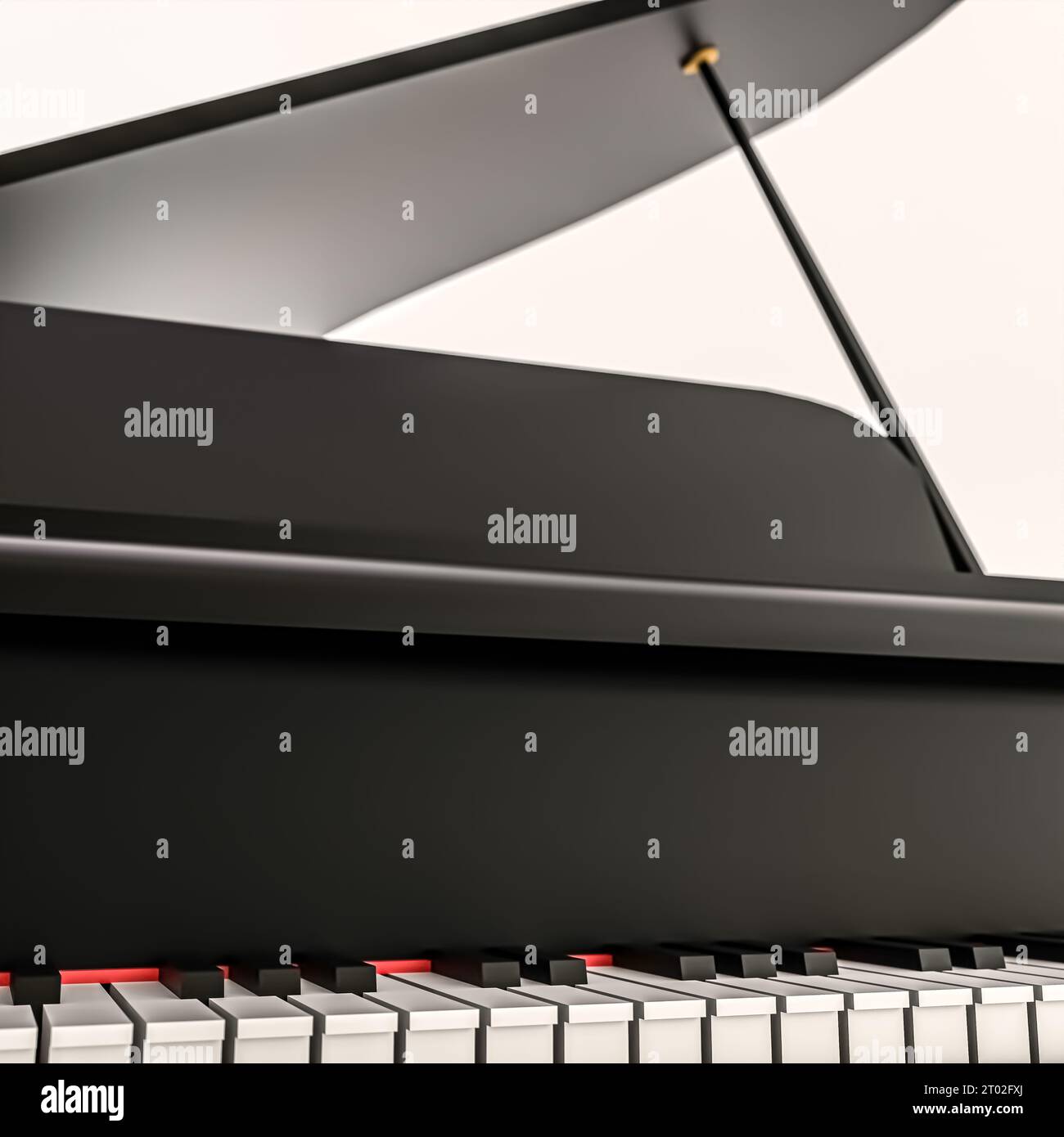 grand piano isolated on white background 3d illustration Stock Photo ...