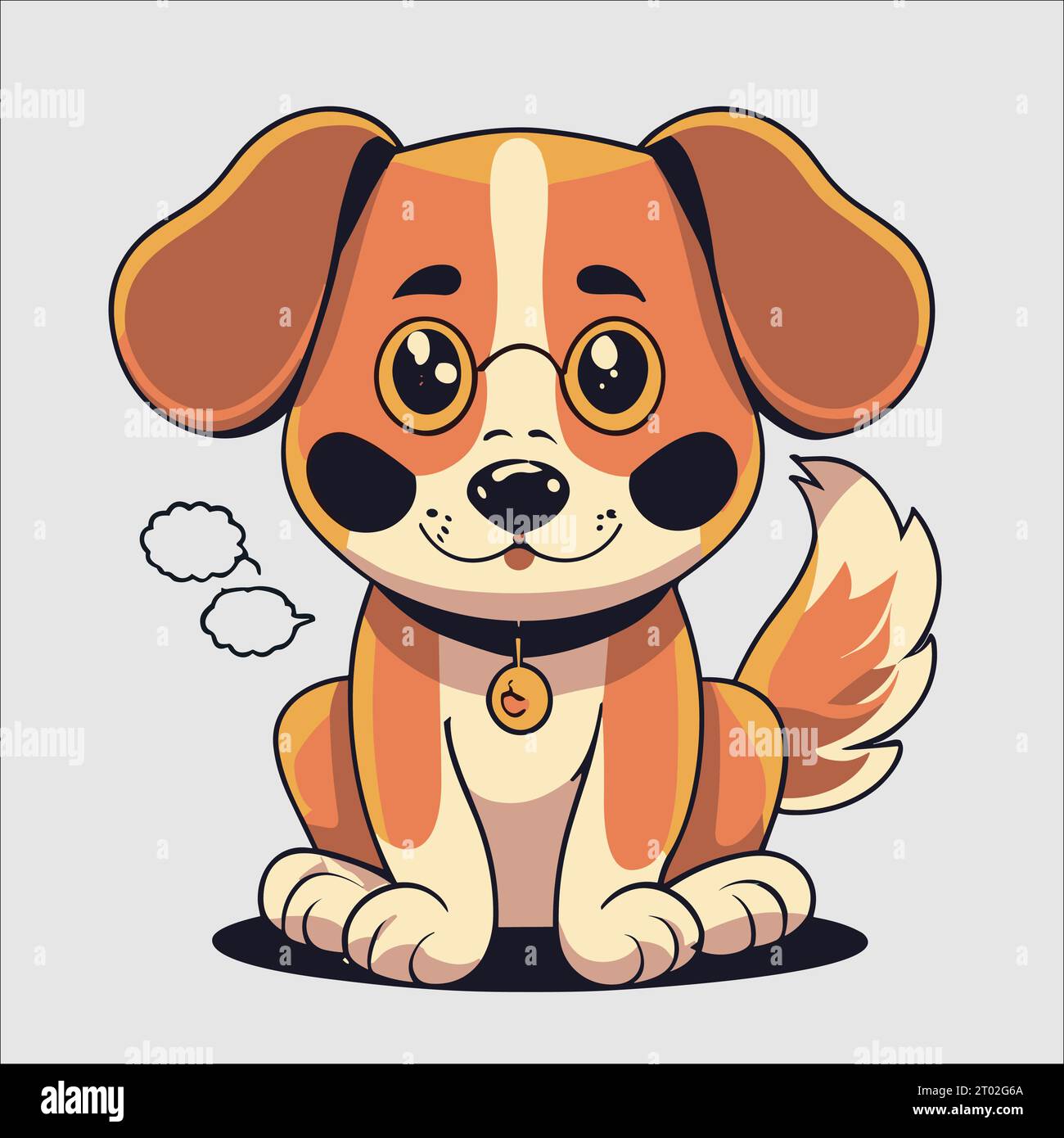 Vector Graphic of a Charming Dog Stock Vector