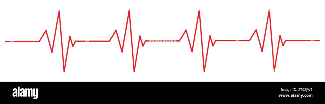 Heartbeat red icon. Healthy and medical concept. Vector illustration Stock Vector