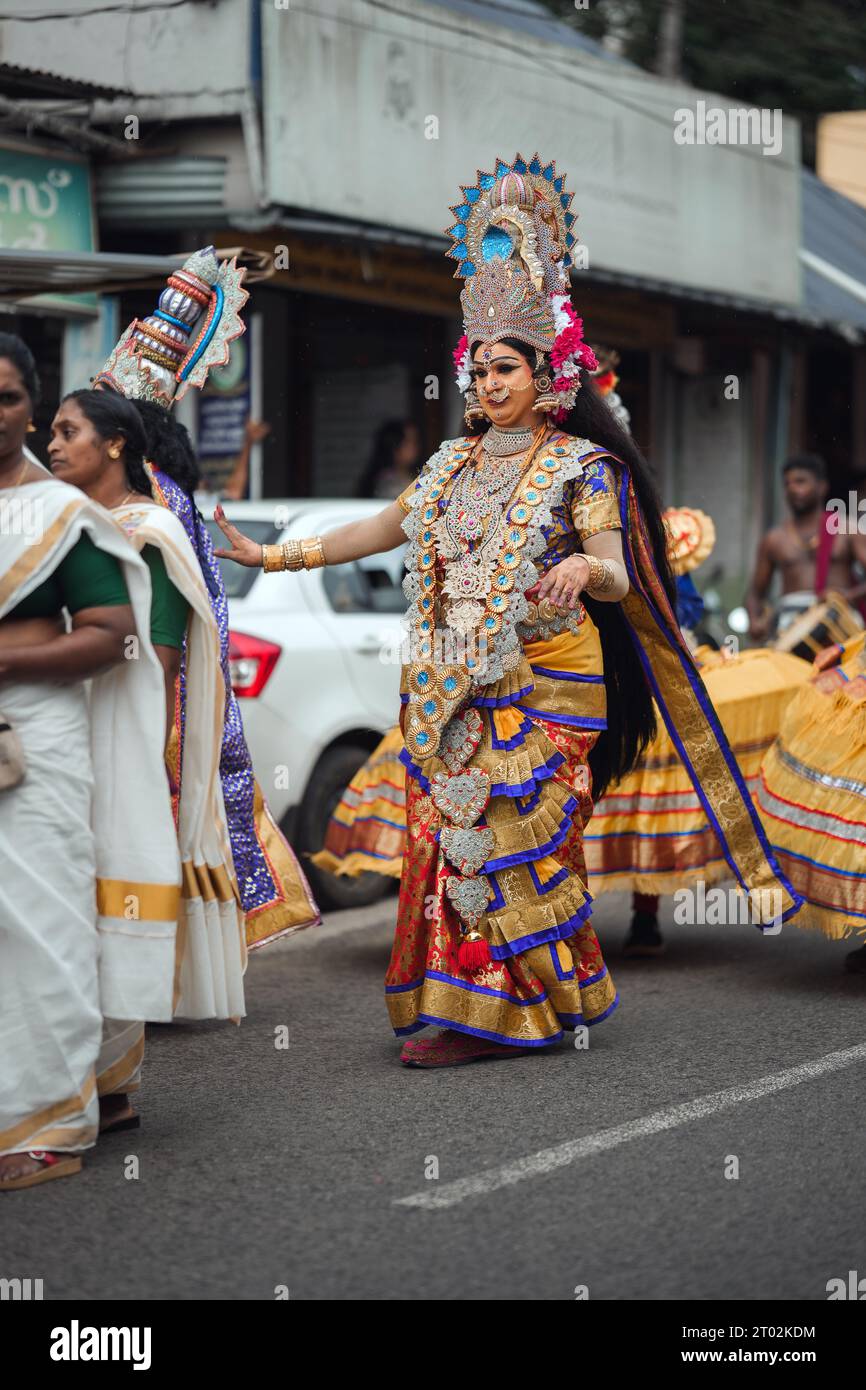 Athachamayam in Piravom Kerala, India Stock Photo