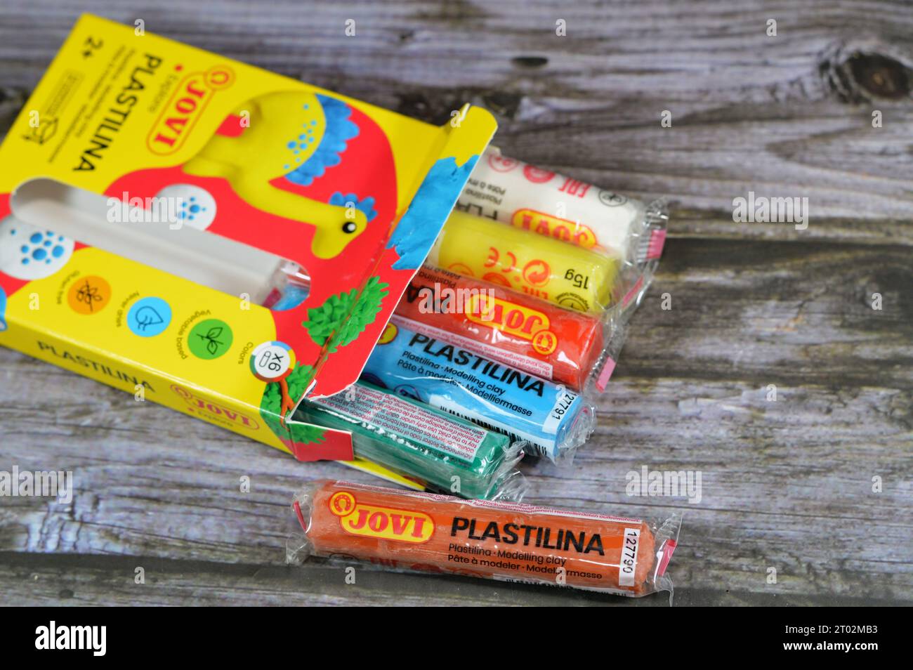 Cairo, Egypt, September 27 2023 Jovi Explore Plastlina modelling clay