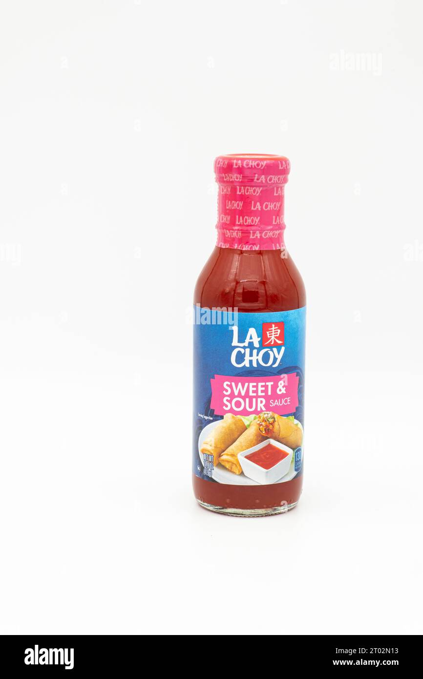 Sweet and Sour sauce typically used on Chinese dishes and recipes Stock Photo