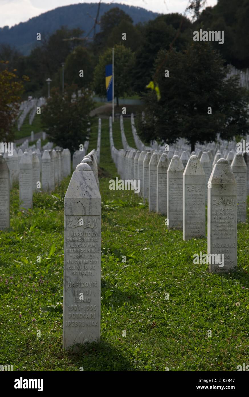 Potocari, Bosnia and Herzegovina - Oct 2, 2023: Srebrenica - Potocari