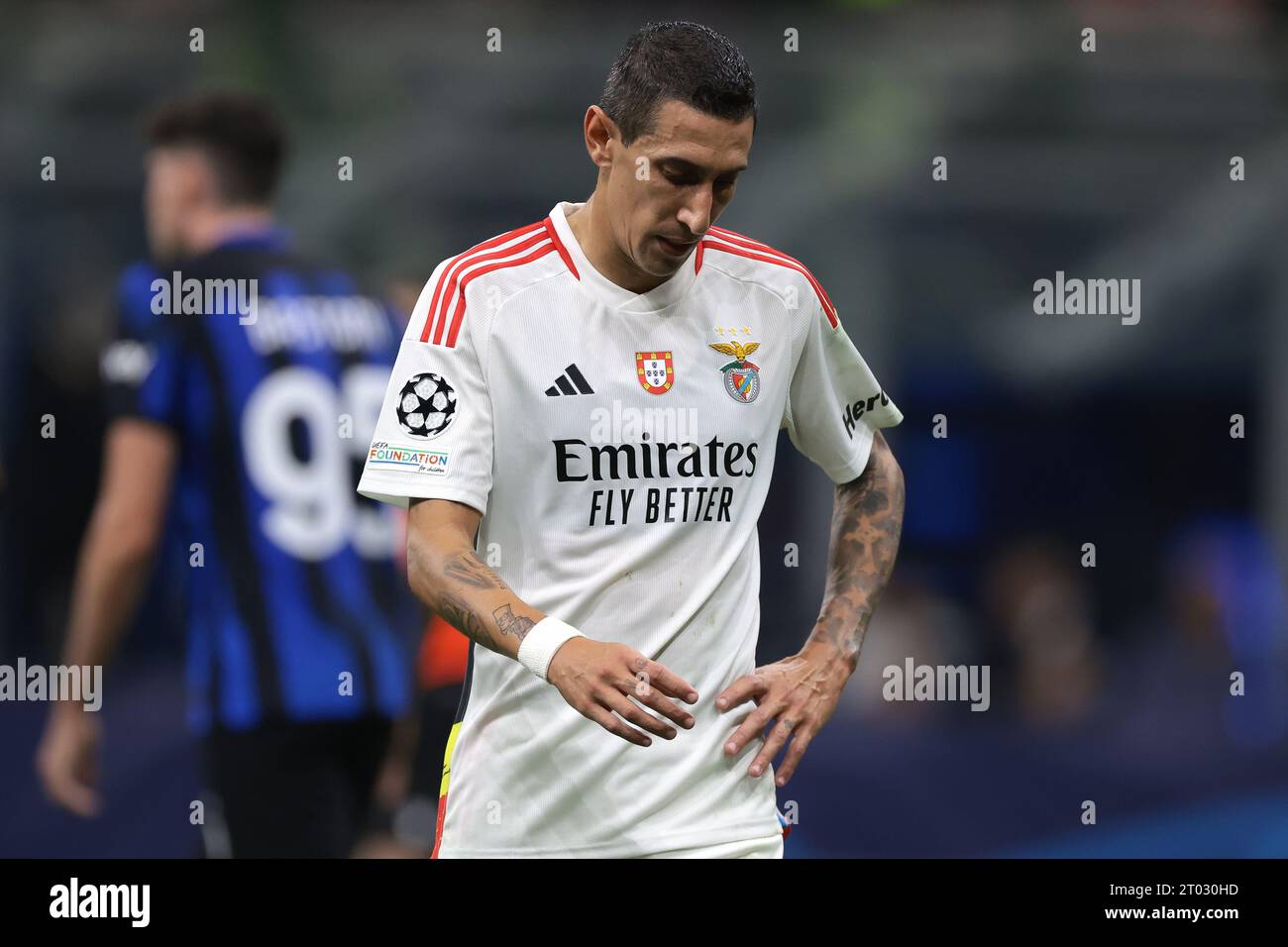 Angel Di Maria during Liga Portugal Betclic 23/24 game between SL Benfica  and FC Porto at Estadio Da Luz, Lisbon. (Maciej Rogowski Stock Photo - Alamy