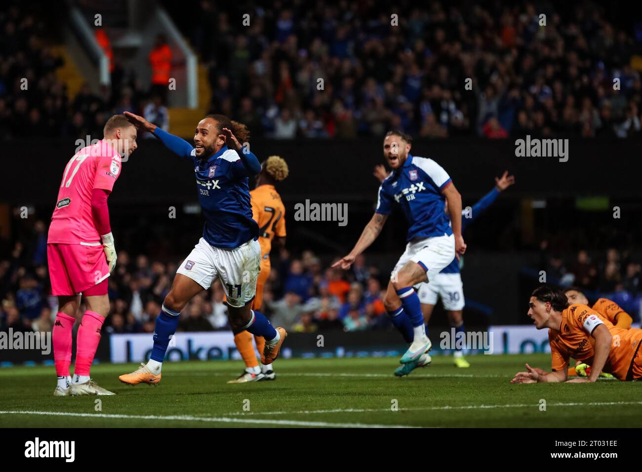 Ipswich, UK. 13th July, 2023. Ipswich Town's Marcus Harness celebrates