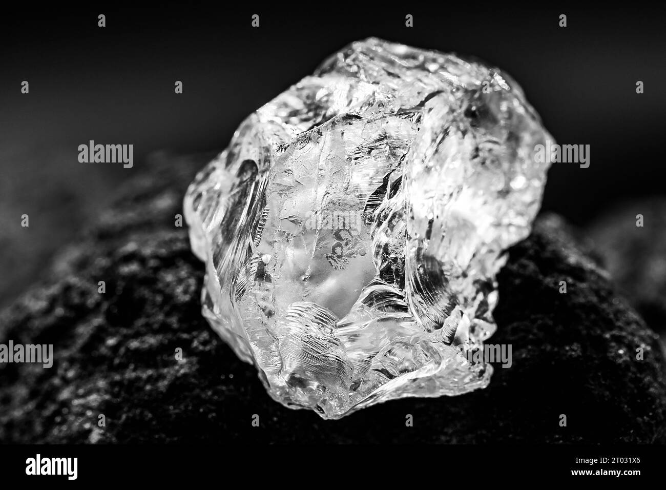 Raw diamond stone Black and White Stock Photos Images Alamy