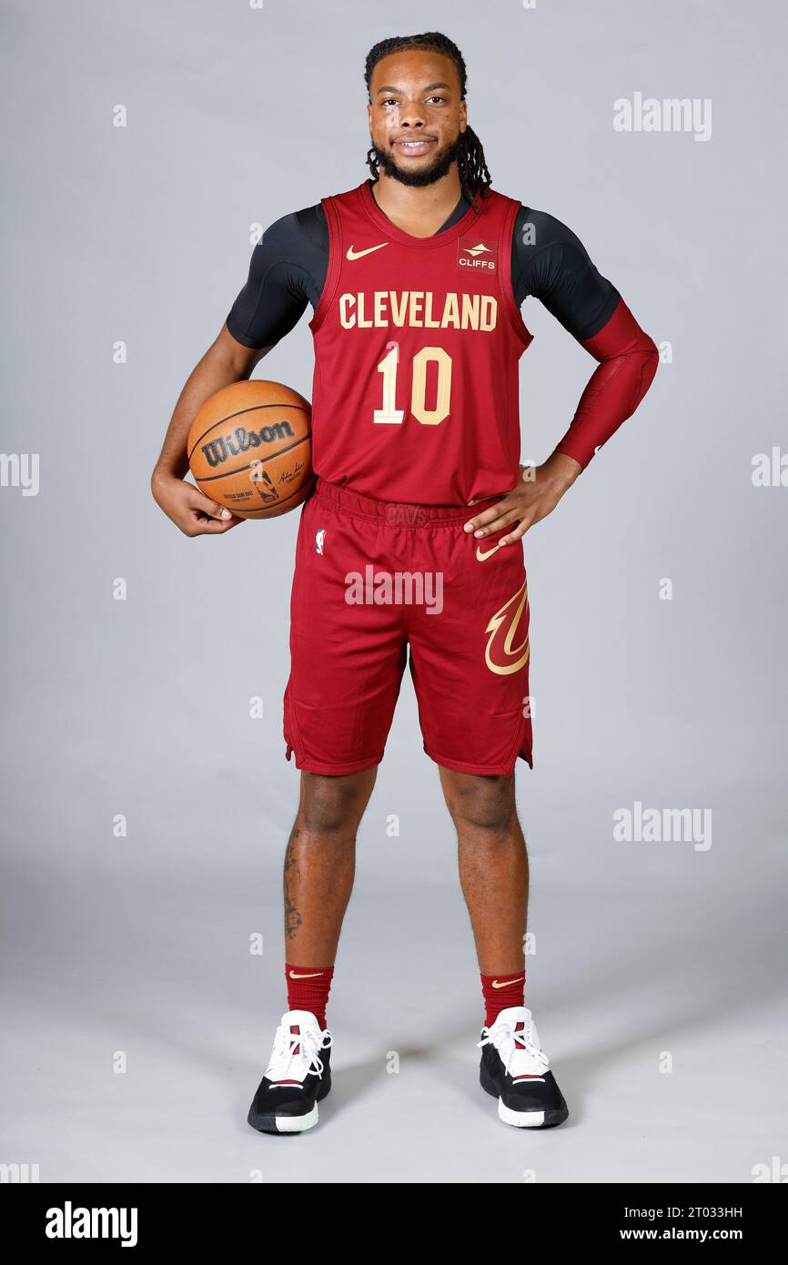 Cleveland Cavaliers guard Darius Garland poses for a portrait during the  NBA basketball team's media day, Monday, Sept. 26, 2022, in Cleveland. (AP  Photo/Ron Schwane Stock Photo - Alamy 