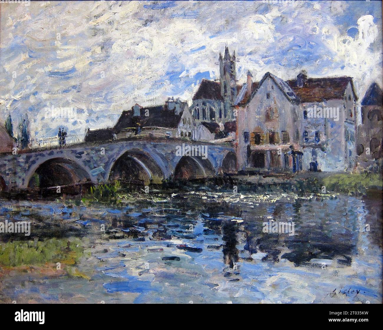 Alfred sisley le pont de moret hi-res stock photography and images