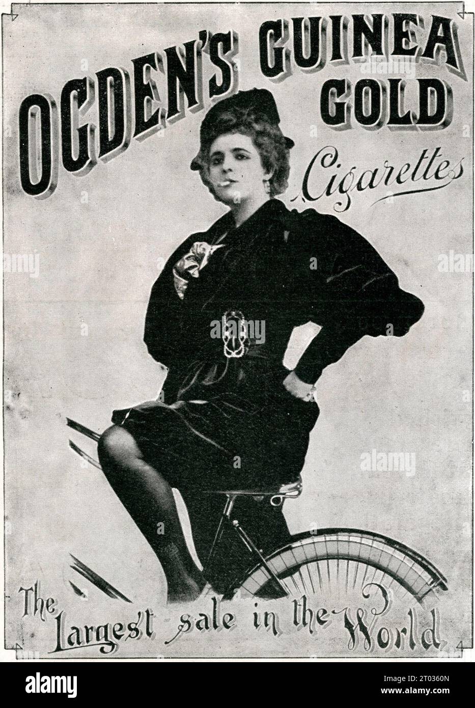1900 cigarette advert targeting women Stock Photo