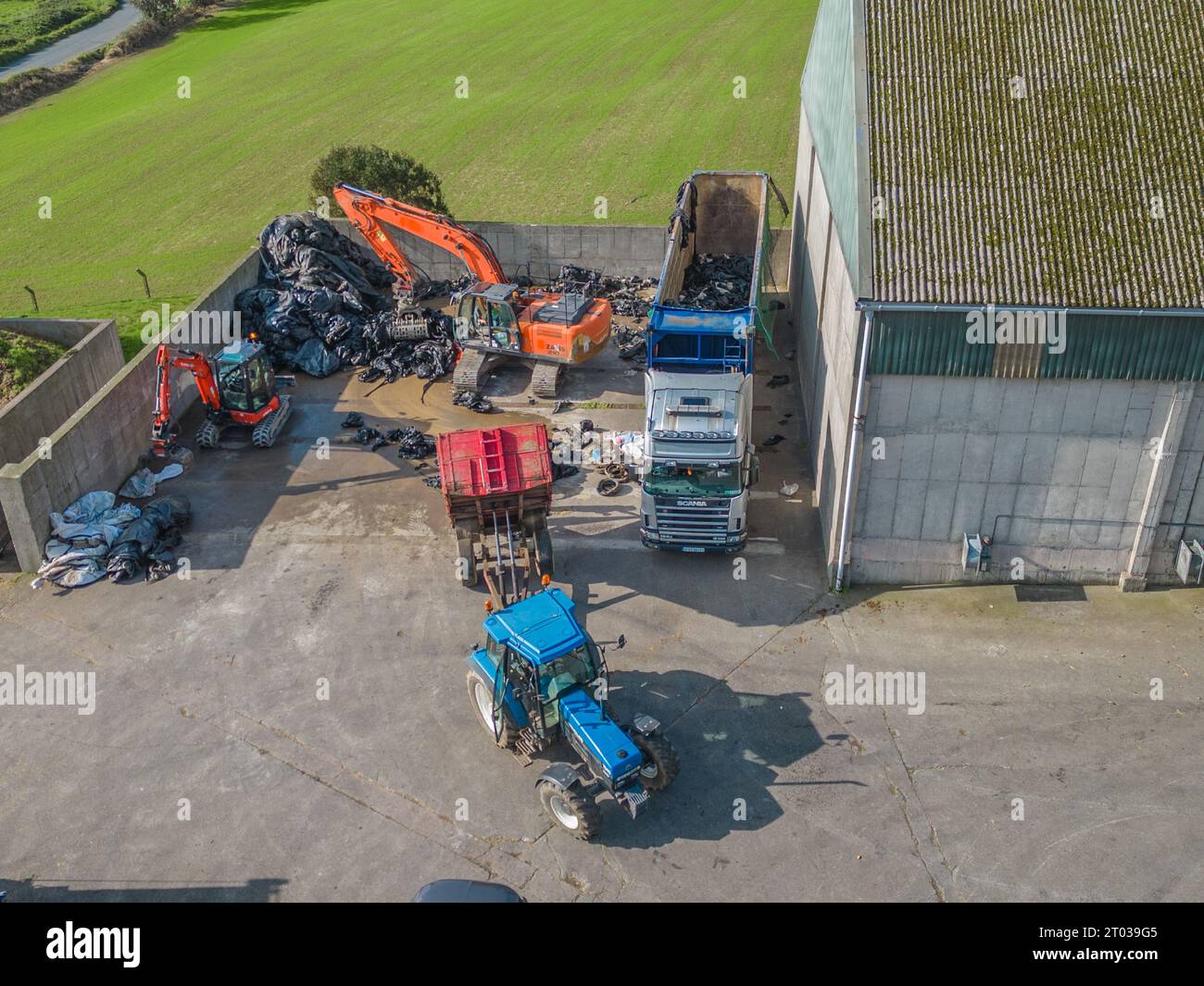 Collecting farm plastics hires stock photography and images Alamy