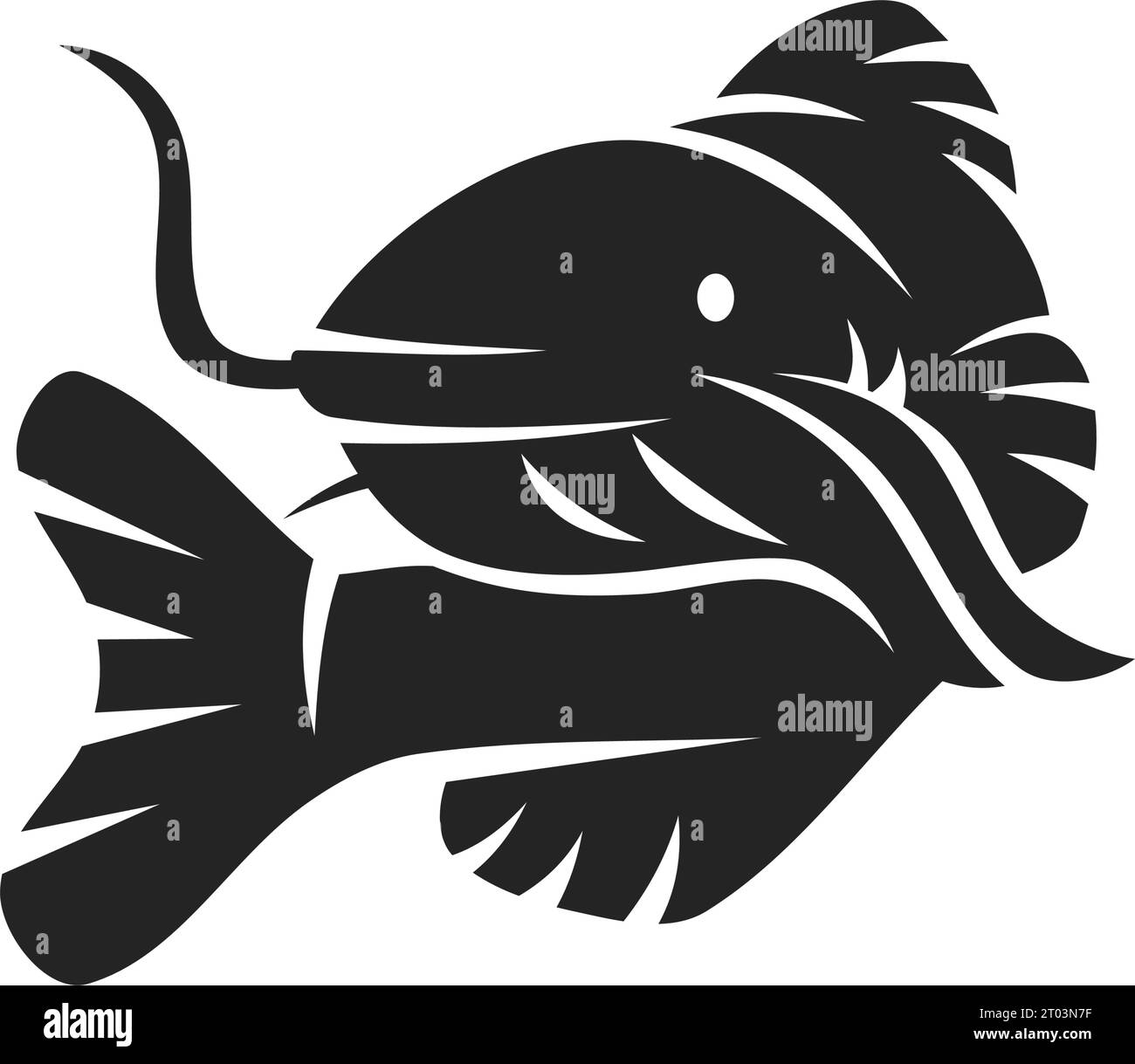 catfish logo template Isolated. Brand Identity. Icon Abstract Vector