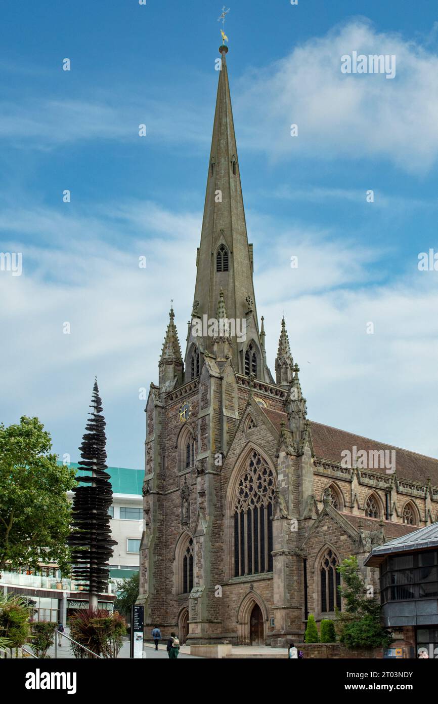 St Martin's Church, St Martins Place, Birmingham, Warwickshire, England Stock Photo