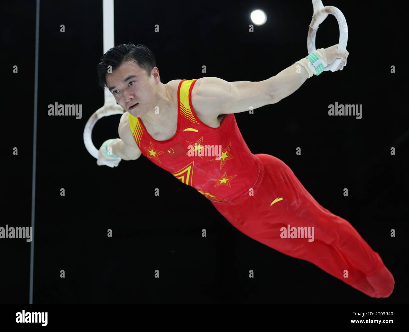 Antwerp, Belgium. 3rd Oct, 2023. Liu Yang of China competes on the