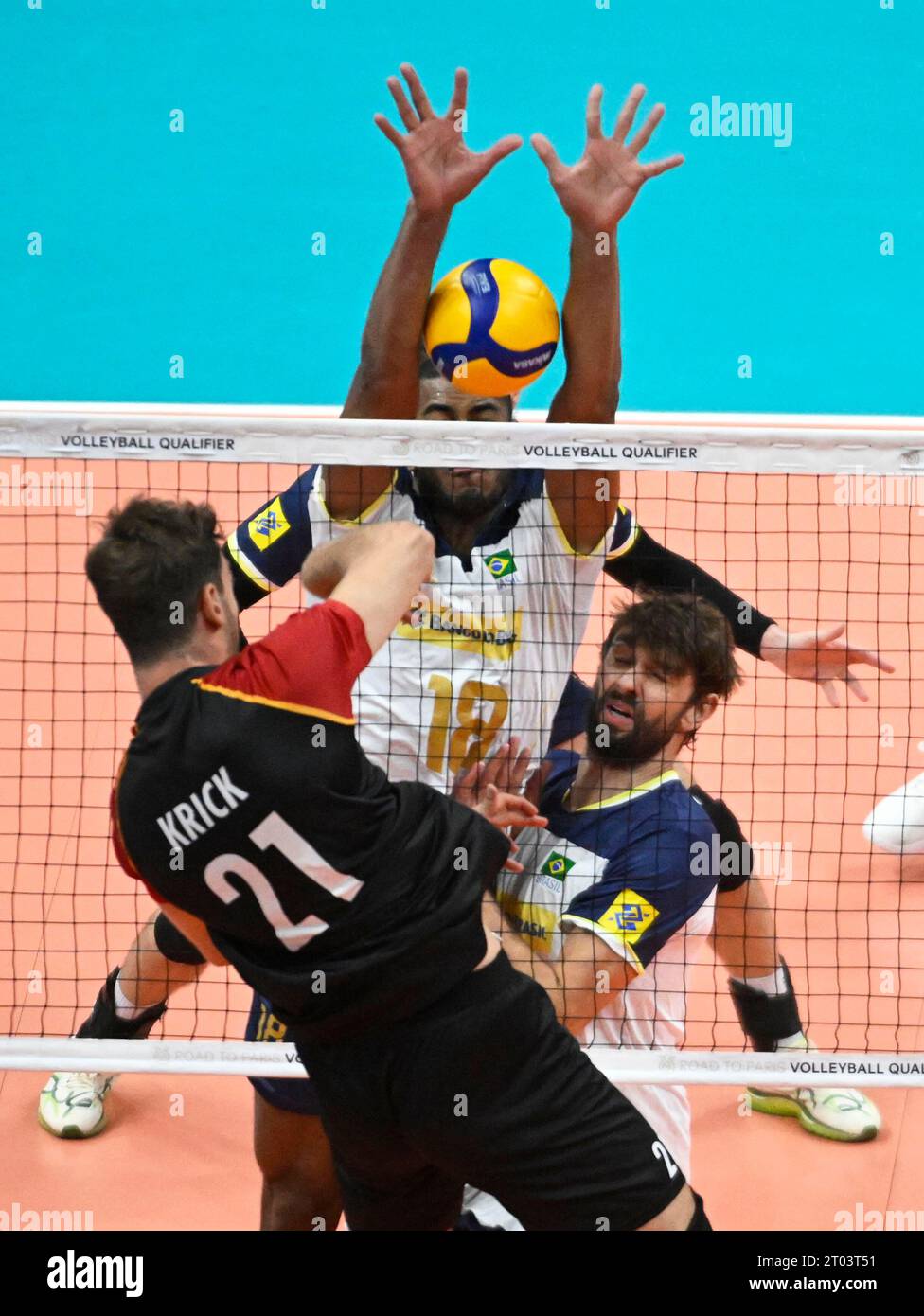 Rio De Janeiro, Brazil. 03rd Oct, 2023. FIVB Road To Paris Volleyball