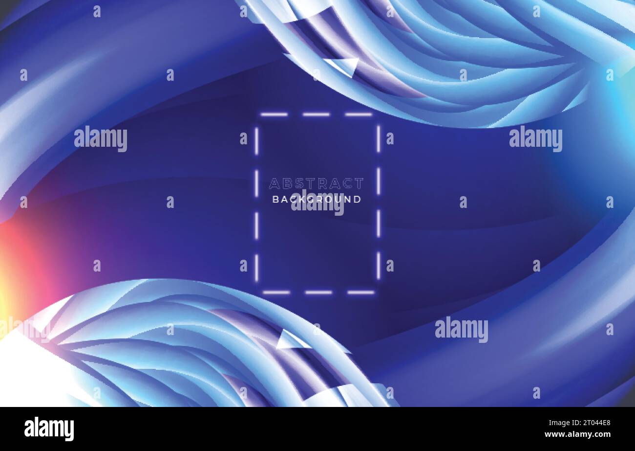 abstract blue color gradient colorful wavy fluid background design ...