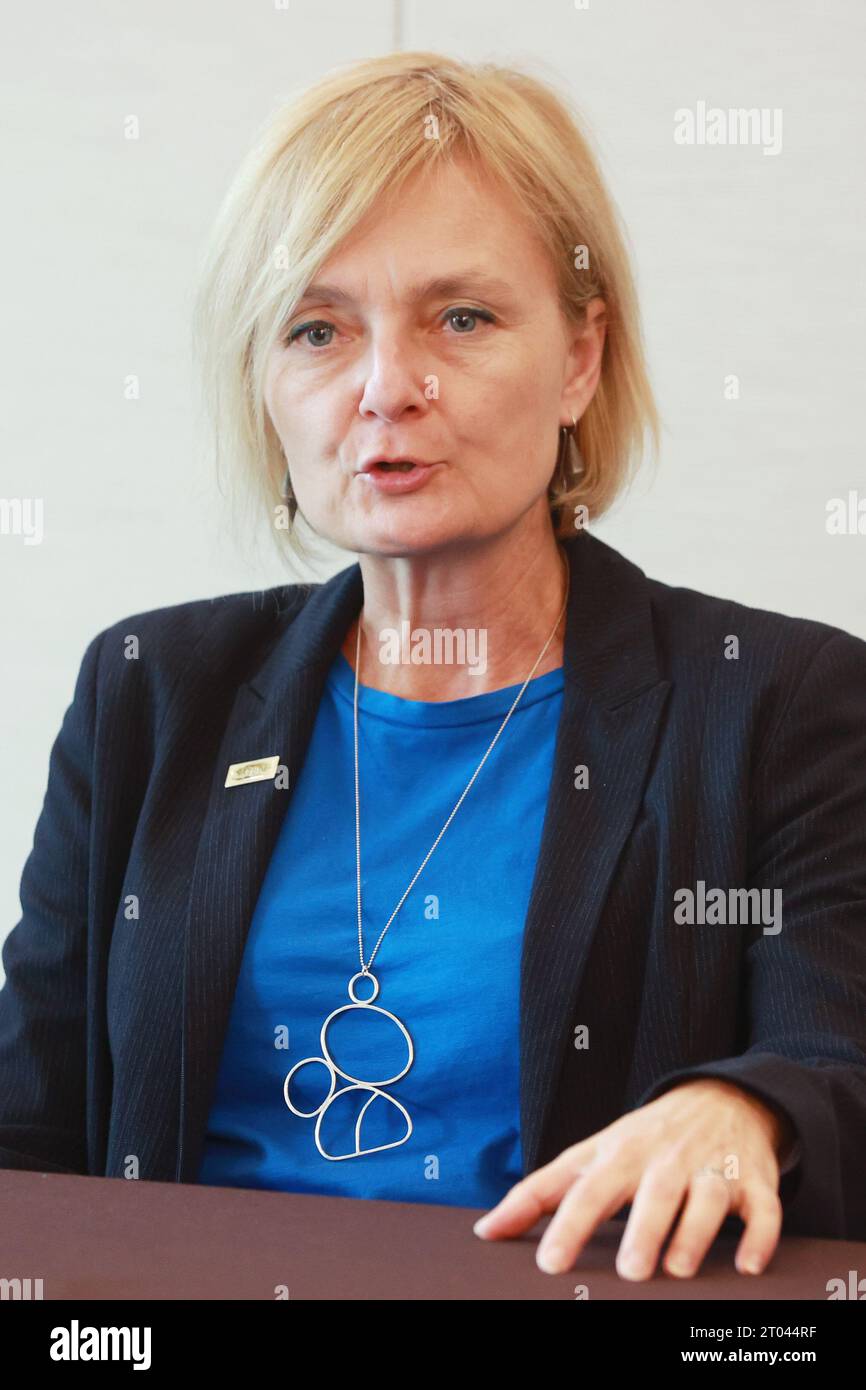 04th Oct, 2023. Editor of Nature journal in Seoul Magdalena 