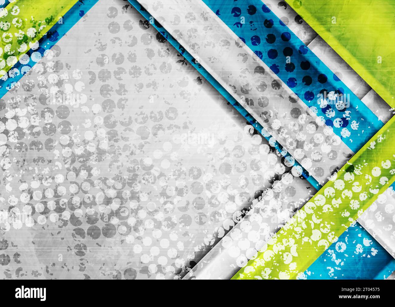 Grunge tech abstract background with colorful geometric stripes. Vector ...