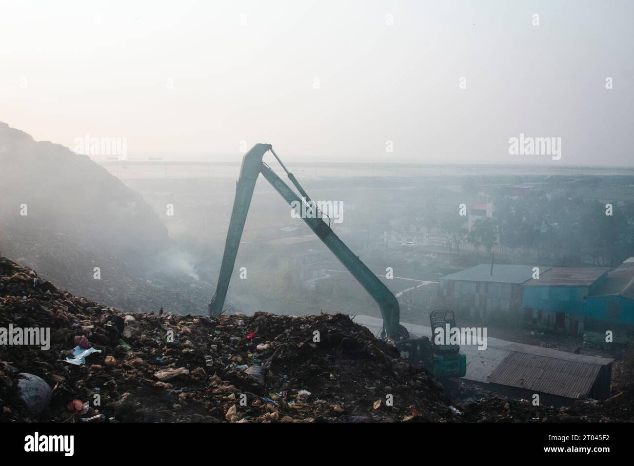 Waste Management on dump yard Stock Photo Alamy