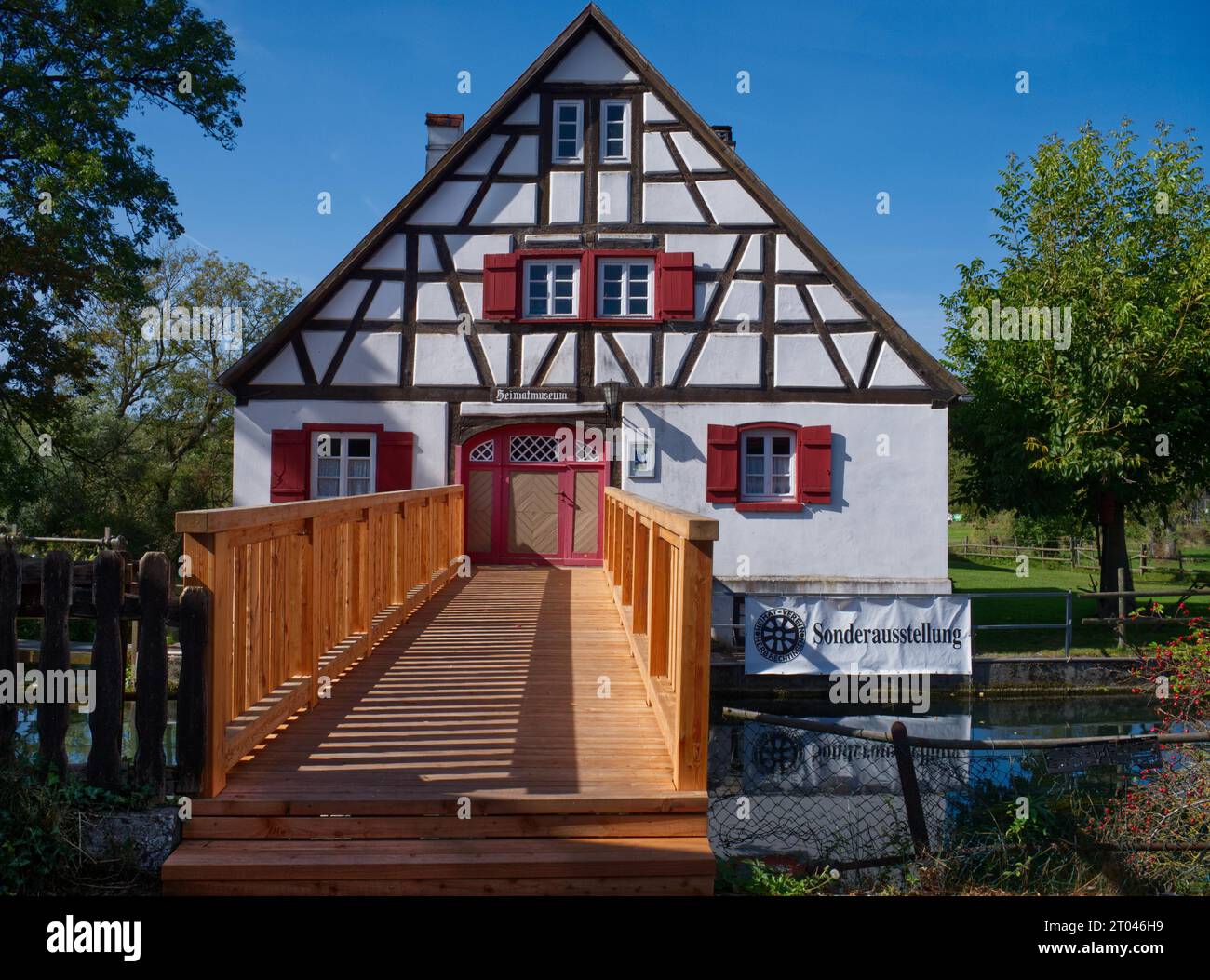 Herbrechtingen Museum of Local History, old half-timbered house, Svhwaebische Alb, Baden-Wuerttemberg, Germany Stock Photo
