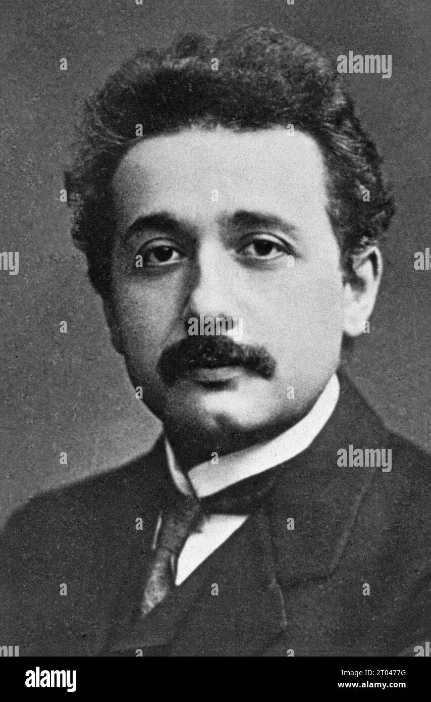 Albert Einstein, theoretical physicist, general theory of relativity, Nobel Prize, c. 1905, Switzerland Stock Photo