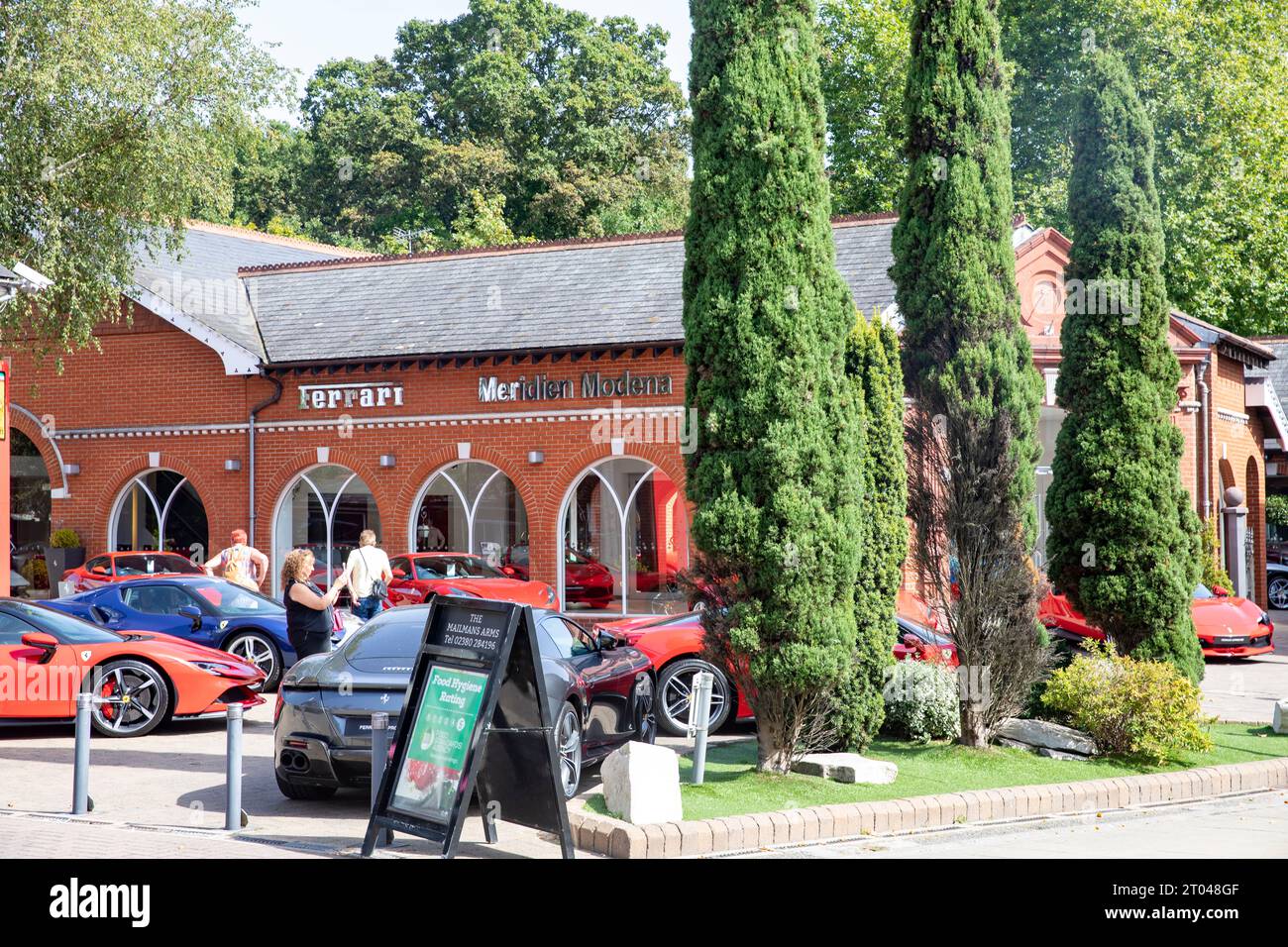 Ferrari sports car dealership,Meridien Modena in Lyndhurst Hampshire