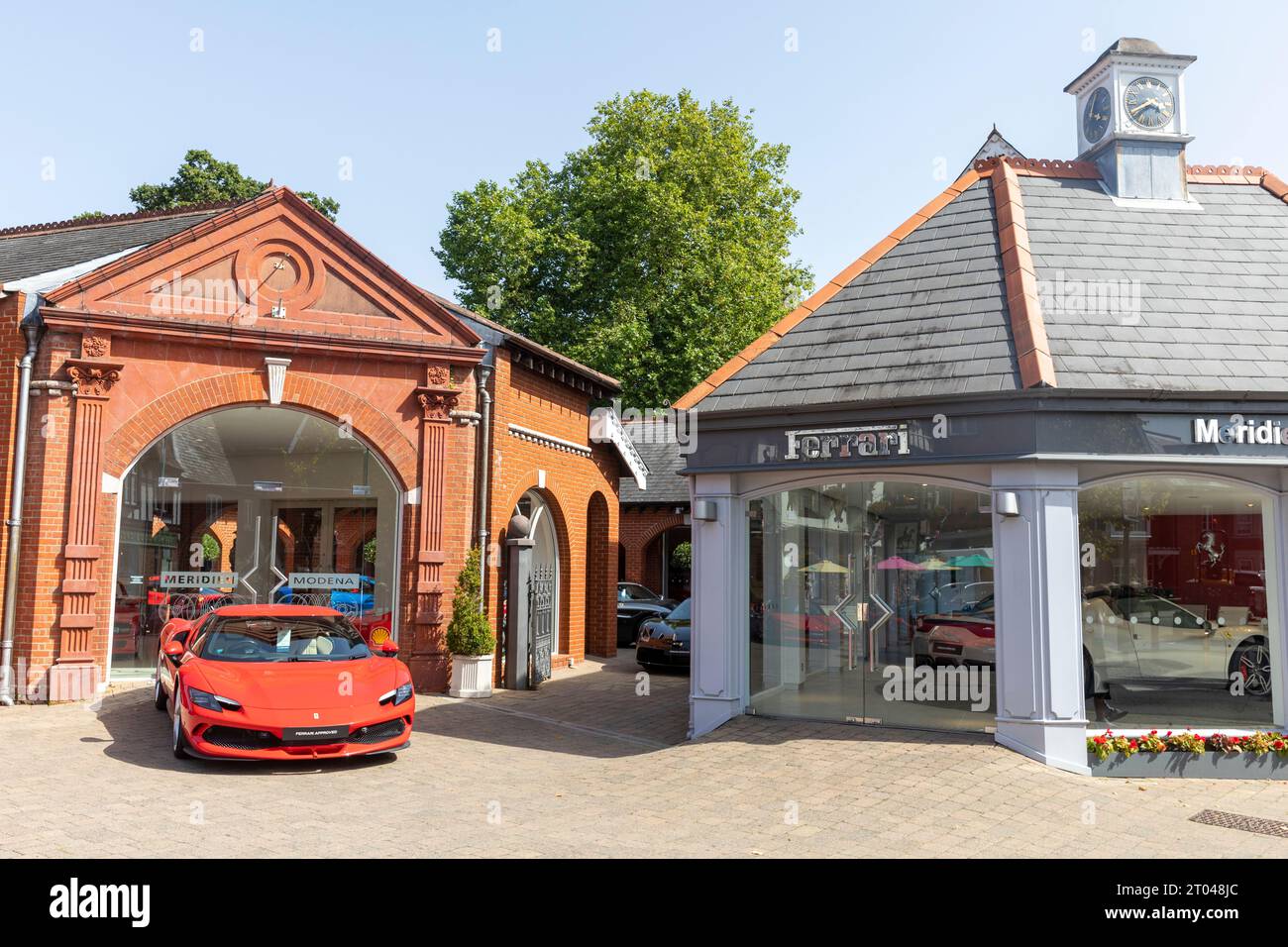 Ferrari sports car dealership,Meridien Modena in Lyndhurst Hampshire