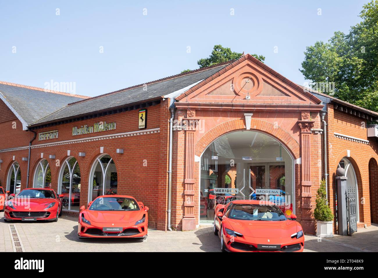 Ferrari sports car dealership,Meridien Modena in Lyndhurst Hampshire