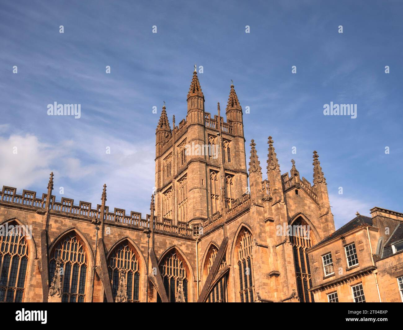 Bath Abbey Tower, Bath Abbey, Bath, Somerset, England, UK, GB Stock Photo - Alamy