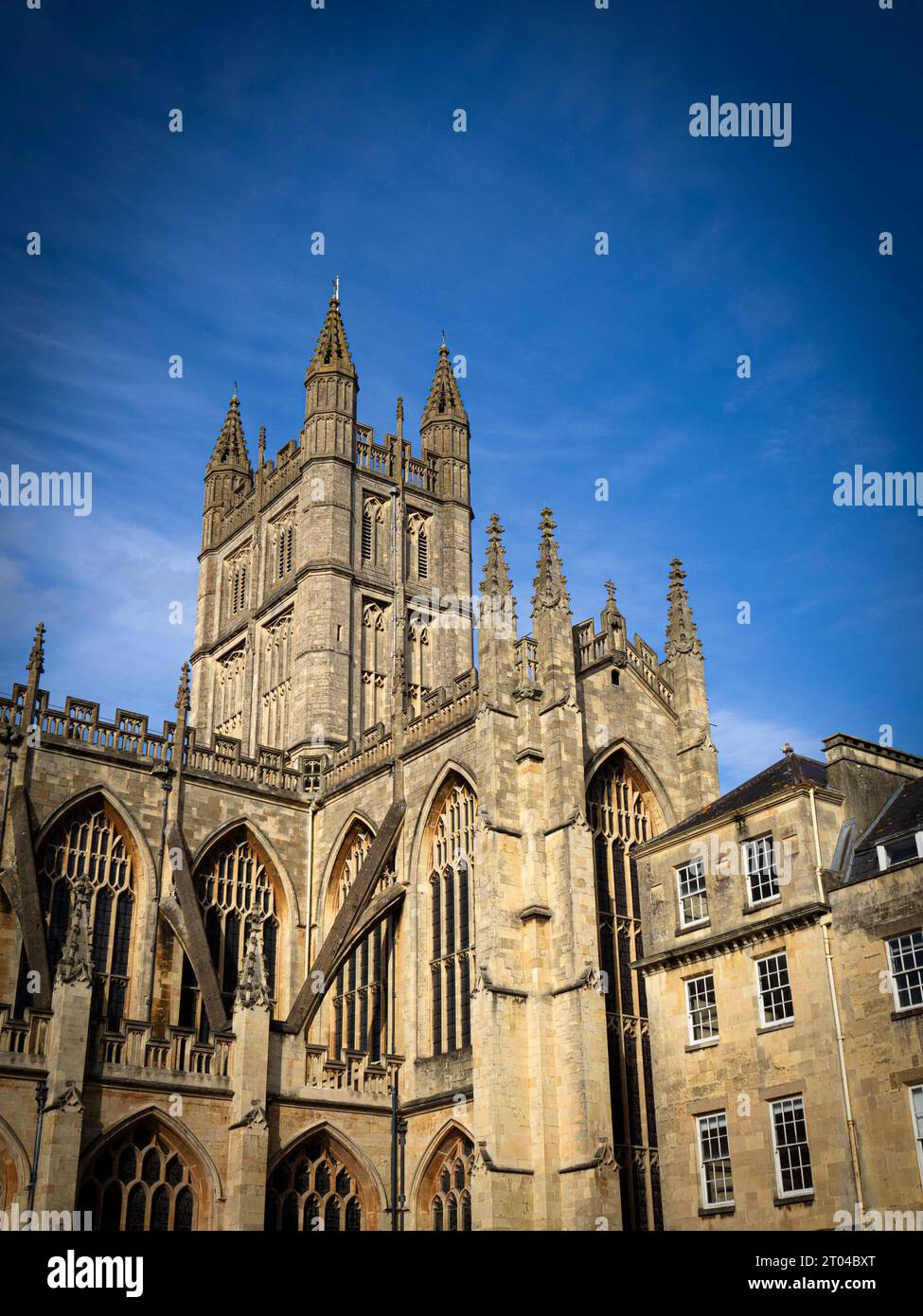 Bath Abbey Tower, Bath Abbey, Bath, Somerset, England, UK, GB Stock ...