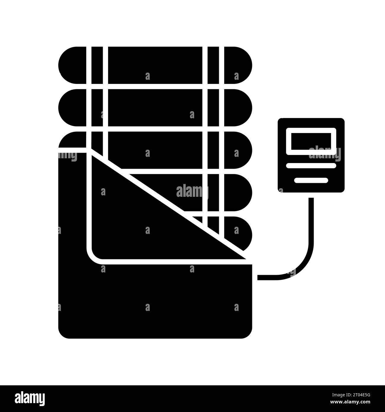 2D simple glyph style black massage bed icon Stock Vector Image & Art ...