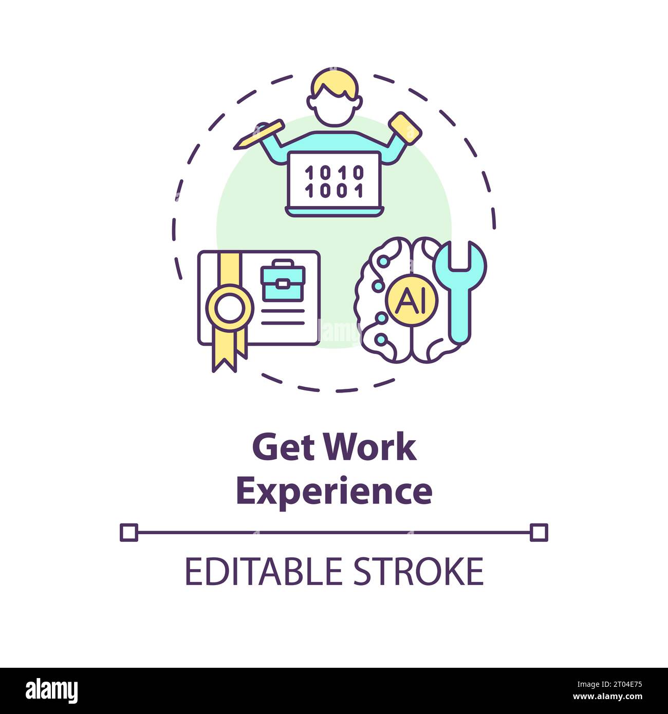 Get work experience Stock Vector Images - Alamy