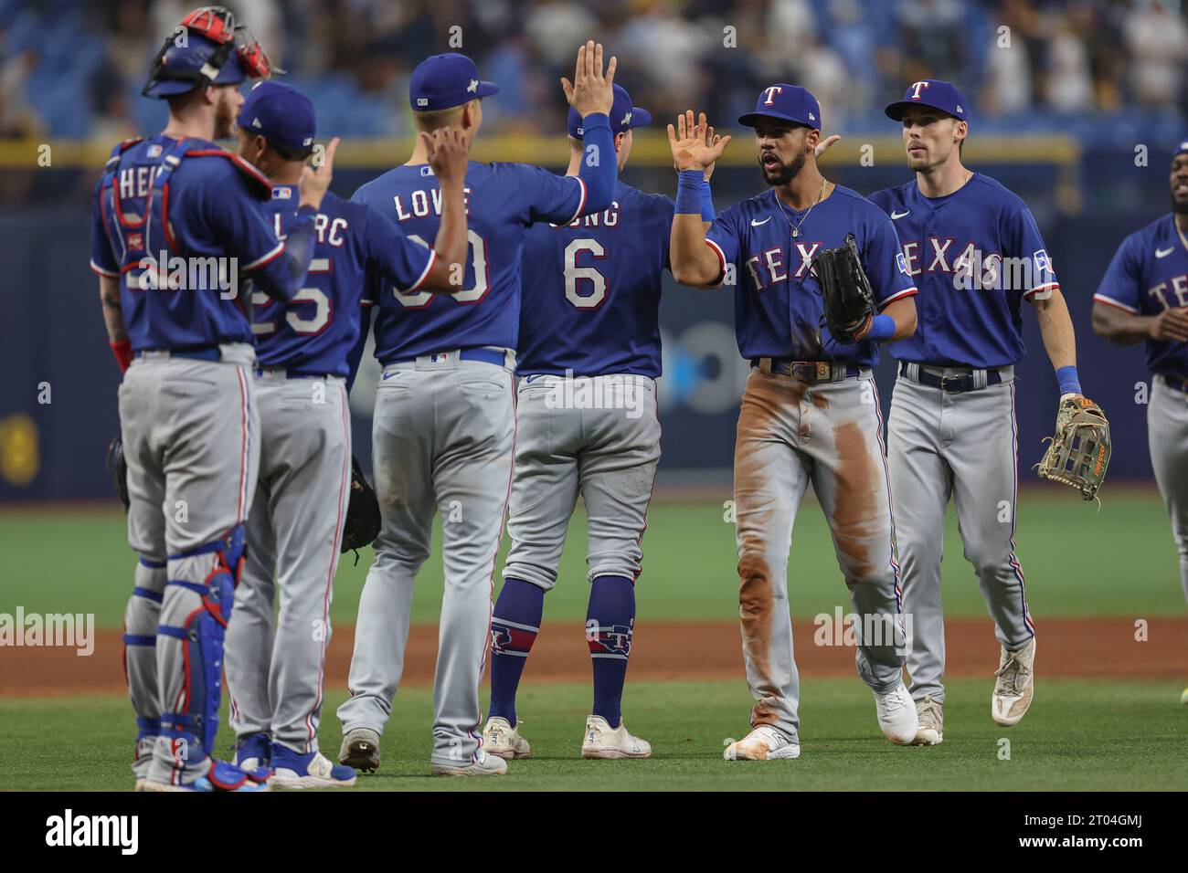 St. Petersburg, FL USA; Handshakes for the winners at the Tampa Bay