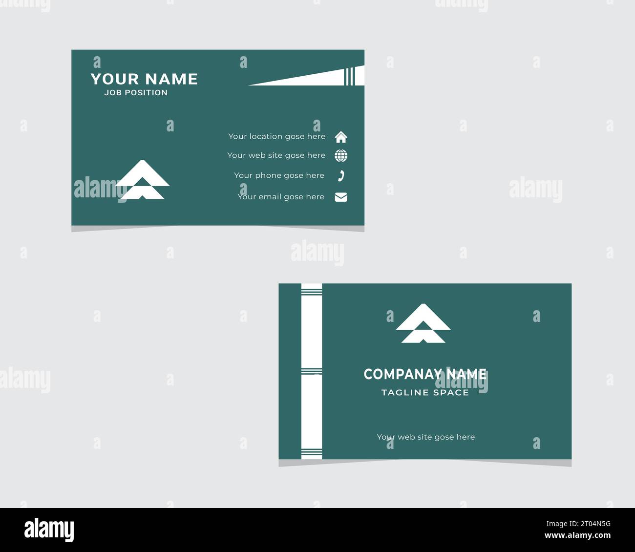 Modern creative Business card design Stock Vector