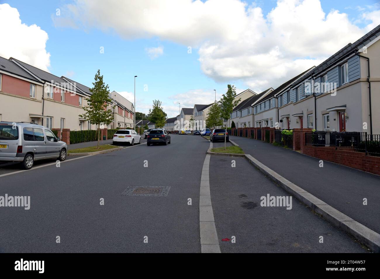 New occupied homes in the Younghayes area of the new town development