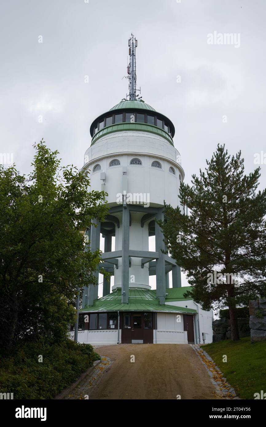 Naisvuori Observation Tower in Mikkeli, Finland. September 11, 2023. Stock Photo
