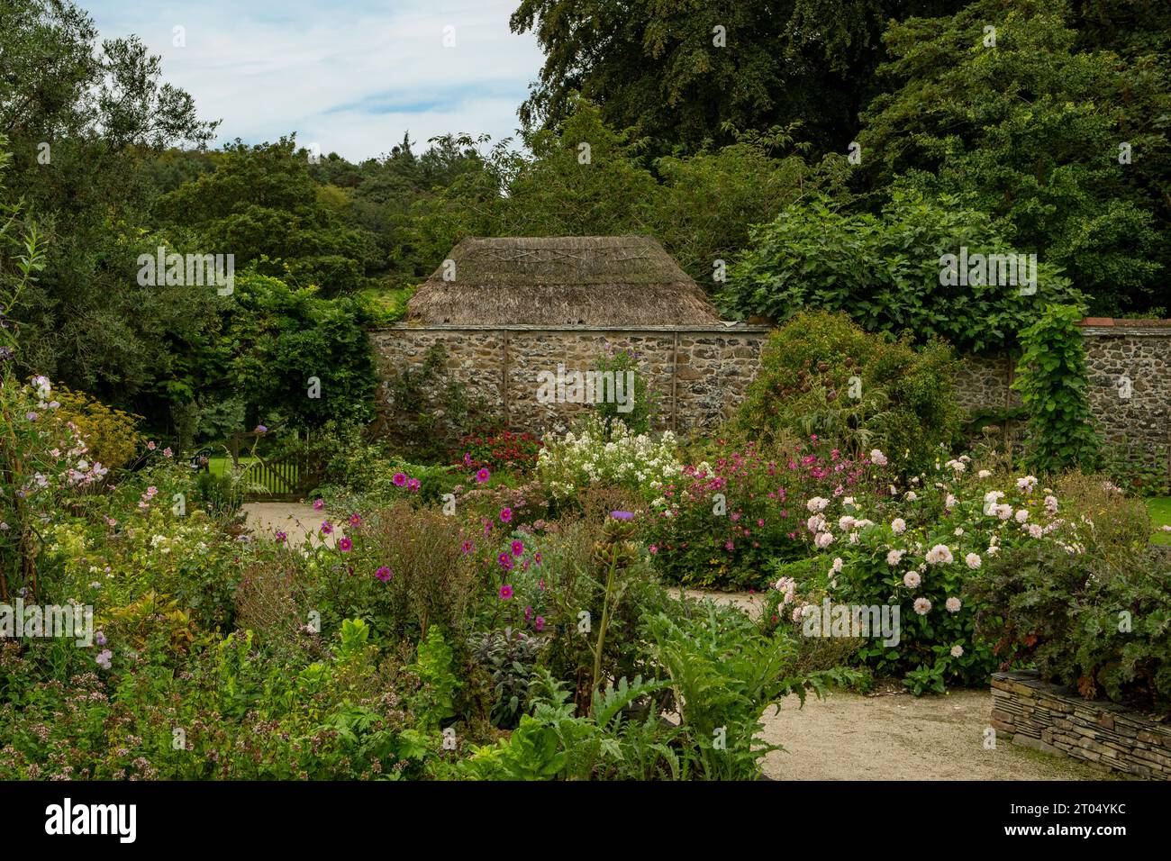 Gardens at Bonython Estate, Helston, Cornwall, England Stock Photo