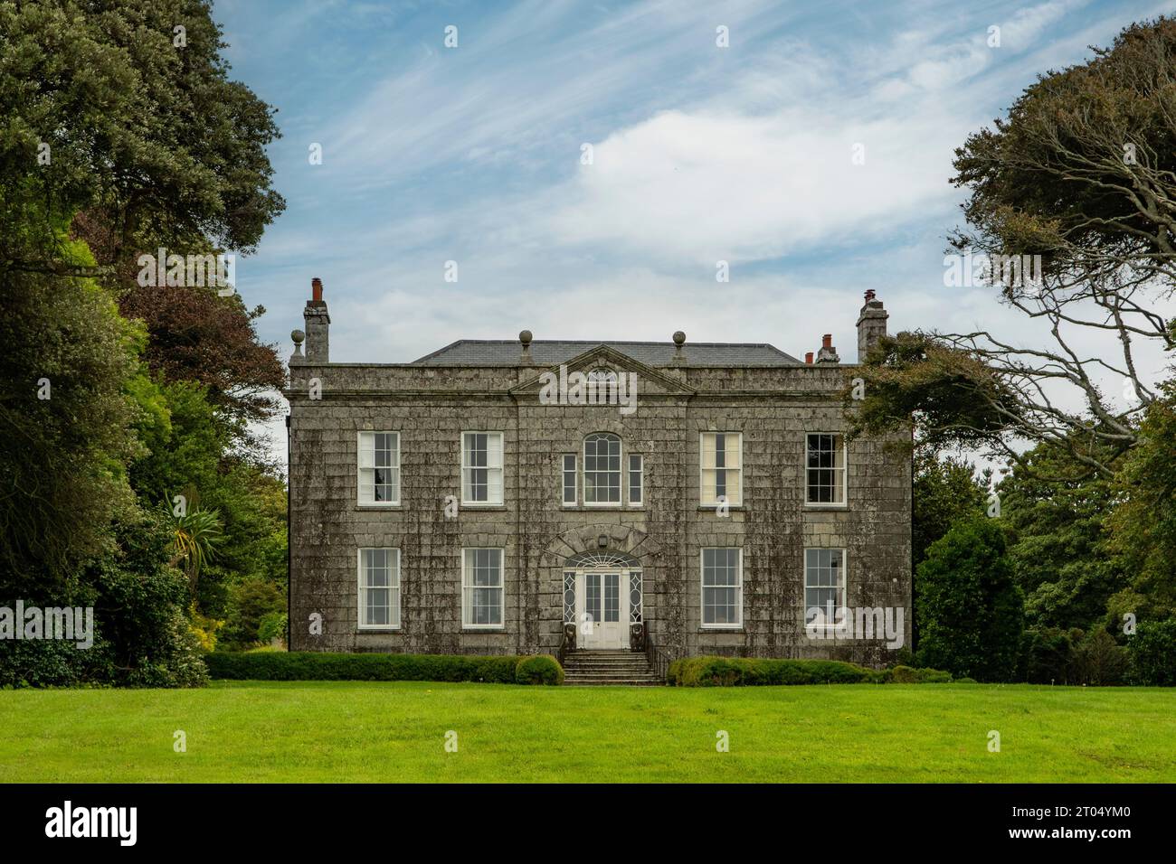 The House at Bonython Estate, Helston, Cornwall, England Stock Photo