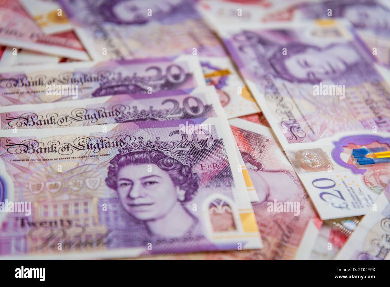 Pound sterling banknotes Stock Photo